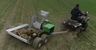 Paprasta akmenų surinkimo sistema