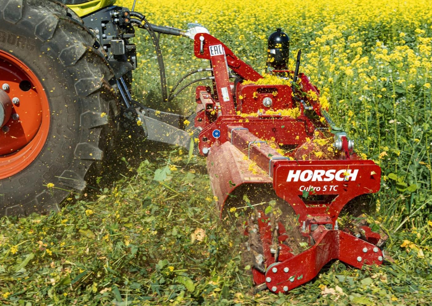 Horsch plečia smulkinimo volų Cultro darbinių pločių gamą