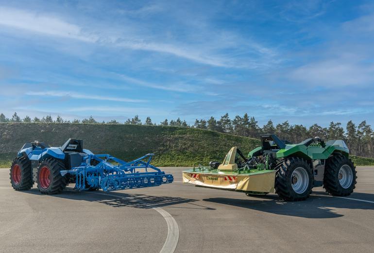 Kompanijų Krone ir Lemken autonominis traukos modulis - VIDEO