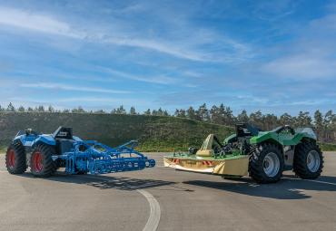 Kompanijų Krone ir Lemken autonominis traukos modulis - VIDEO