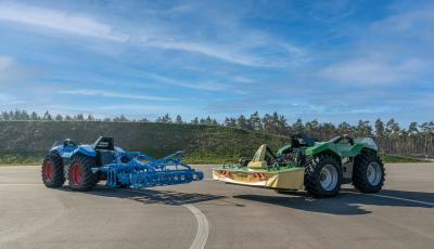 Kompanijų Krone ir Lemken autonominis traukos modulis - VIDEO