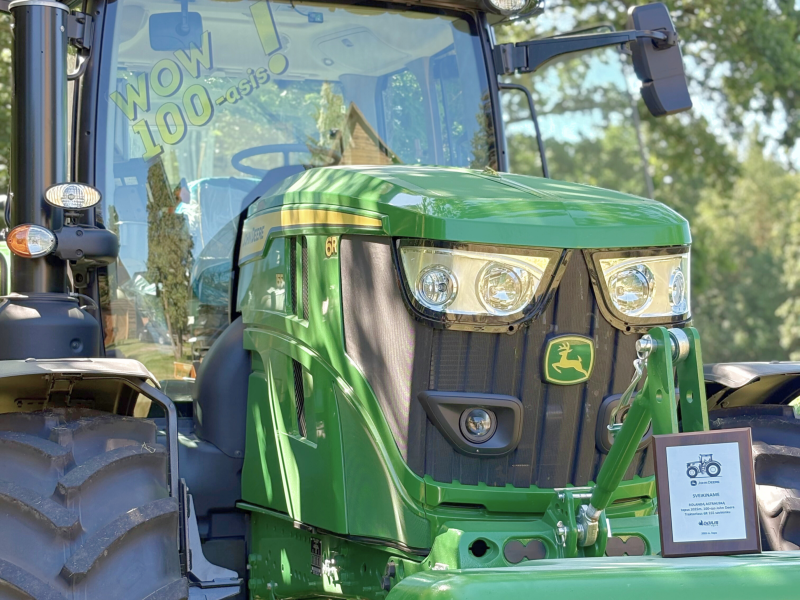 „Šimtasis“ su misija – John Deere 6R 155 dirbs tiksliai ir taupiai