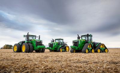 Atnaujinti John Deere 9R serijos traktoriai – dar galingesni ir išmanesni