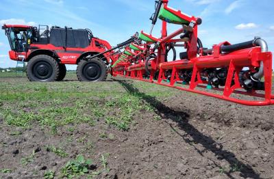 Dar viena taškinio purškimo technologija Agrifac purkštuvams