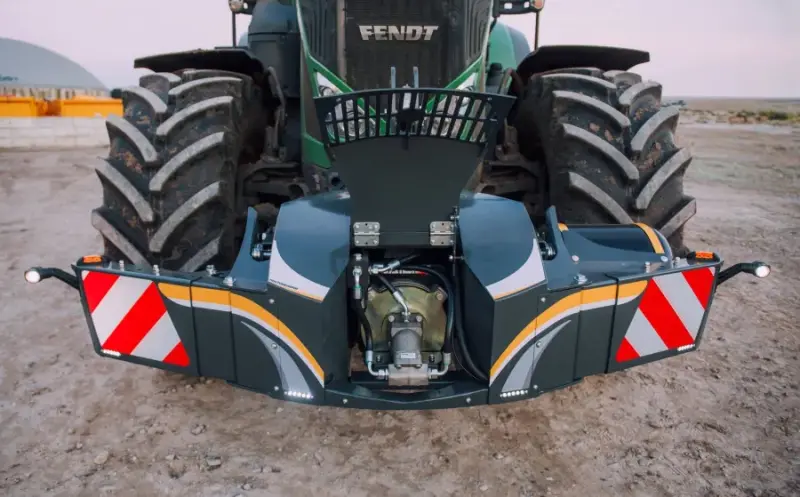 Traktoriaus buferis su integruotu kompresoriumi