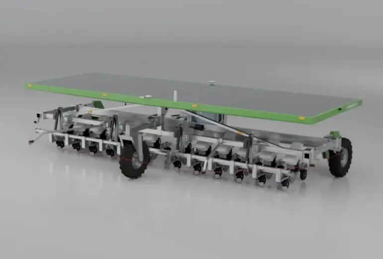 FarmDroid pristato didesnio darbinio pločio autonominį robotą