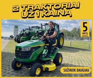 Dojus agro_2 traktoriai uz 1 kaina